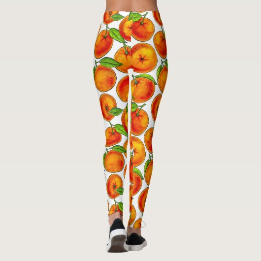 Orangen Leggings (Rückseite)