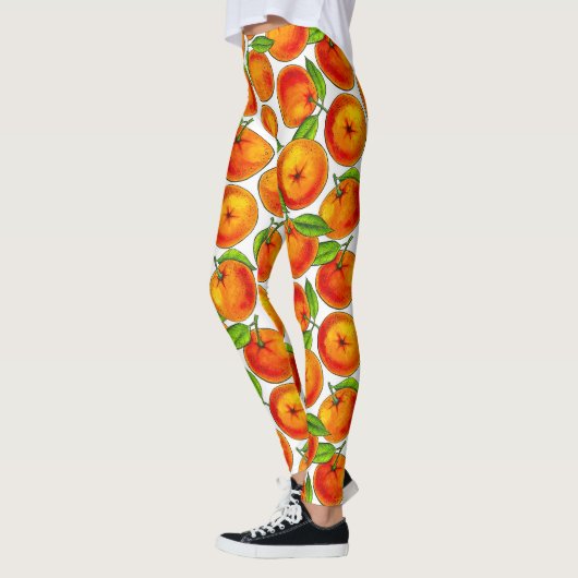 Orangen Leggings (Links)