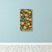 Orangen Leinwand Mauer Kunst (Insitu (Holzboden))