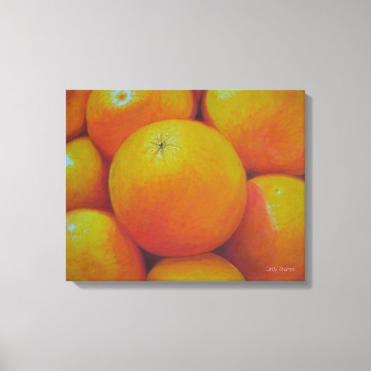 Orangen Leinwanddruck (Vorderseite)