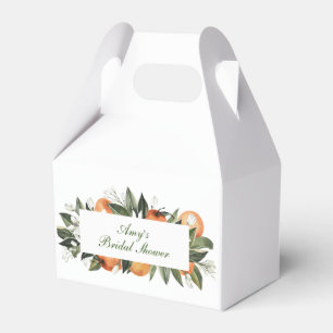 Orangen Main Squeeze Giebel-Stil Favor Box Geschenkschachtel