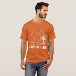 Orangen-Männer im Sommer T-Shirt