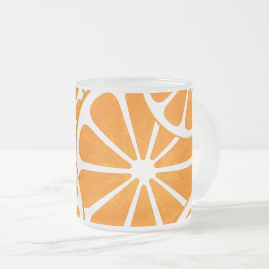 Orangen. Mattglastasse (VorderseiteRechts)