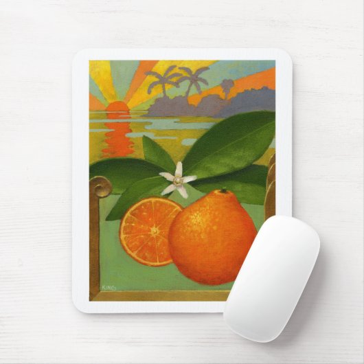 Orangen mousepad (Mit Mouse)