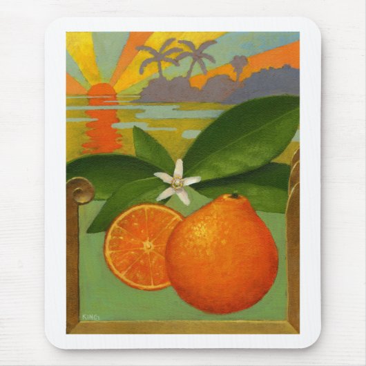 Orangen mousepad (Vorne)