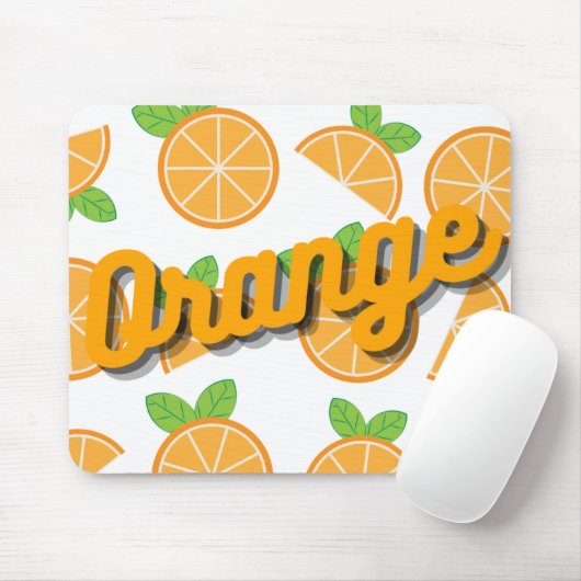 Orangen Mousepad (Mit Mouse)