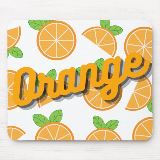 Orangen Mousepad (Vorne)