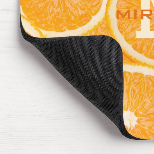 Orangen-Mousepad Mousepad (Ecke)