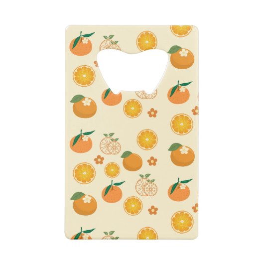 Orangen-Muster Geldbeutel Flaschenöffner (Vorderseite)