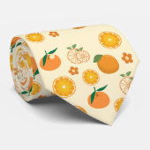 Orangen-Muster Krawatte (Gerollt)