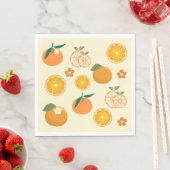 Orangen-Muster Serviette (Beispiel)
