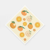 Orangen-Muster Serviette (Ecke)