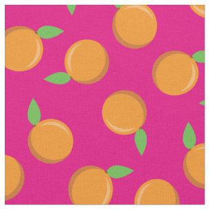Orangen Niedlich Frucht Küche Rosa Stoff