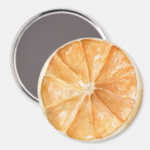 Orangen Obst Magnet (Vorderseite/Rückseite)