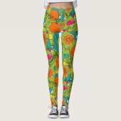Orangen, Obst und Kapseln Gesundheitswesen Legging Leggings (Vorderseite)