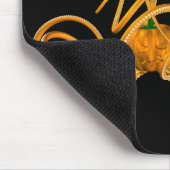 Orangen-Oktopus Mousepad (Ecke)