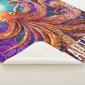 Orangen-Oktopus | Vollmond mit Personalisiertem Na Sherpadecke (3/4)