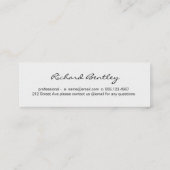 Orangen-Overlap Mini Visitenkarte (Rückseite)