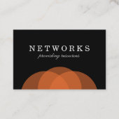 Orangen-Overlap Visitenkarte (Vorderseite)