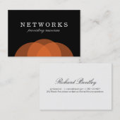 Orangen-Overlap Visitenkarte (Vorne/Hinten)