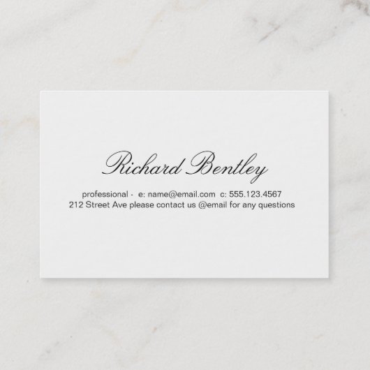 Orangen-Overlap Visitenkarte (Rückseite)