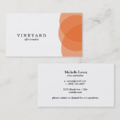 Orangen-Overlap Visitenkarte (Vorne/Hinten)