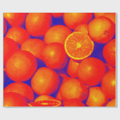 Orangen-Packpapier Geschenkpapier (Flach)