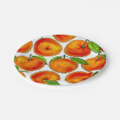 Orangen Pappteller (Schrägansicht)