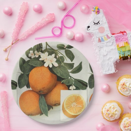 ORANGEN-Pappteller Pappteller (Party)