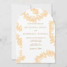 Orangen-Plumerien-Hochzeit