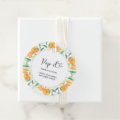 Orangen Pop es, wenn sie Pop Baby Dusche Geschenkanhänger (Beispiel)