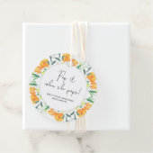 Orangen Pop es, wenn sie Pop Baby Dusche Geschenkanhänger (Beispiel)