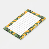 Orangen Post-it Klebezettel (angewinkelt)