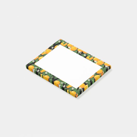 Orangen Post-it Klebezettel (angewinkelt)