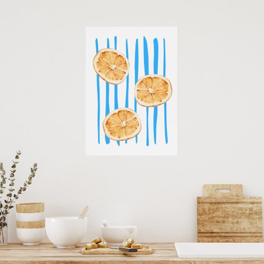 Orangen Poster (Küche)