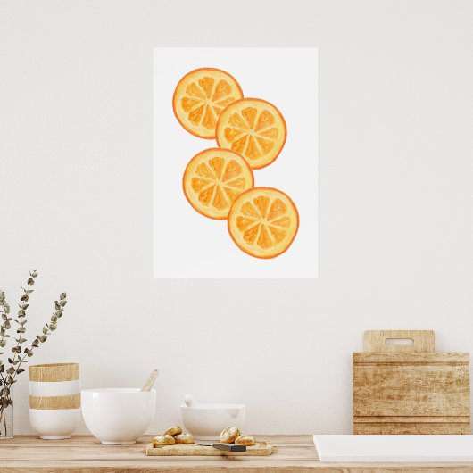Orangen Poster (Küche)