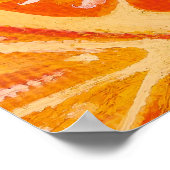 Orangen Poster (Ecke)