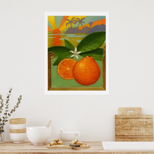 Orangen Poster (Küche)