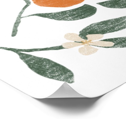Orangen-Poster Poster (Ecke)