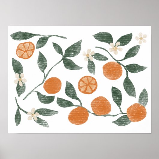 Orangen-Poster Poster (Vorne)