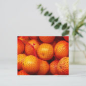 Orangen Postkarte (Stehend Vorderseite)