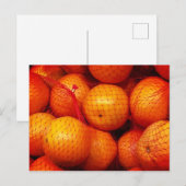 Orangen Postkarte (Vorne/Hinten)