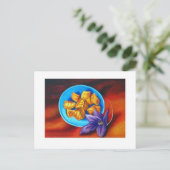 Orangen Postkarte (Stehend Vorderseite)