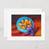 Orangen Postkarte (Vorne/Hinten)