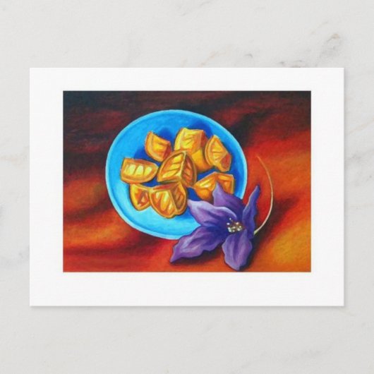 Orangen Postkarte (Vorderseite)