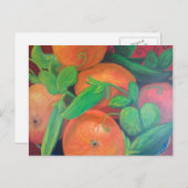 Orangen Postkarte (Vorne/Hinten)