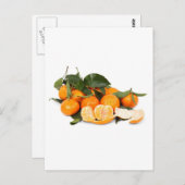Orangen Postkarte (Vorne/Hinten)