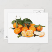 Orangen Postkarte (Vorne/Hinten)