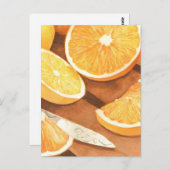 Orangen Postkarte (Vorne/Hinten)
