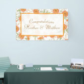 Orangen-Rosen-Hochzeit Banner (Messeveranstaltung)